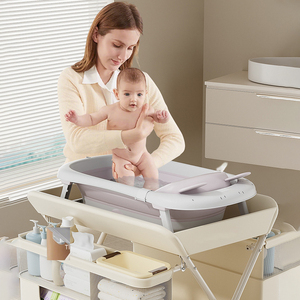 Thiết Kế Nhỏ Gọn Chiều Cao Có Thể Điều Chỉnh Có Thể Gập Lại Di Động Không Thấm Nước Tã Pad Bé Thay Đổi Bảng Với Lưu Trữ Lớn Ngăn Kéo - Product Image 5