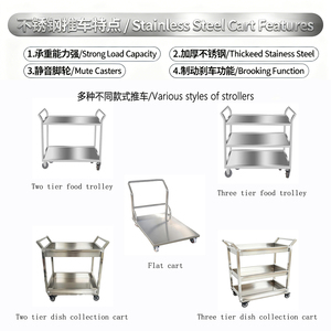 플랫폼 트롤리 카트 다용도 플랫 수납 카트 쇼핑 트롤리 헤비 듀티 4륜 플랫폼 트롤리 - Product Image 6