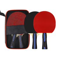 Ensemble de raquettes de tennis de table Offre Spéciale à long manche, balles de ping-pong durables et écologiques en bois de peuplier
