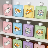 Bolsa con Base Expandida Termosellada y Logotipo Personalizado, Material PE de Grado Alimenticio, Impresión por Grabado para Alimentos para Mascotas y Leche