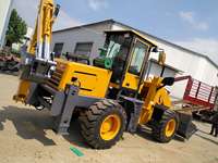 WZ10-20 Kleiner Frontlader mit Heckbagger, Zweikopf-Landwirtschafts-Baggerlader
