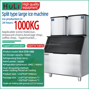 1300kg Công suất cao thương mại Ice Maker Máy làm Khối Máy nước đá tự động Ice Cube máy - Product Image 3