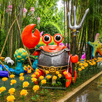 Hewan Animatronik Kartun Kustom untuk Interaksi Anak di Pusat Perbelanjaan, Patung Hewan yang Hidup, Hewan Robot Berkualitas Tinggi untuk Pusat Perbelanjaan