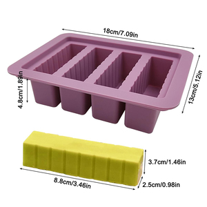 Molde Rectangular de Silicona de Grado Alimenticio con Tapa, Molde <span class=keywords><strong>para</strong></span> <span class=keywords><strong>Hacer</strong></span> Mantequilla y Jabón, Herramienta Antiadherente <span class=keywords><strong>para</strong></span> Hornear, <span class=keywords><strong>para</strong></span> Jabón y Mantequilla <span class=keywords><strong>Caseros</strong></span> - Product Image 2