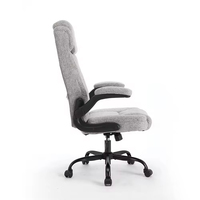 Chaise de bureau ergonomique pivotante pour dirigeant, chaise de bureau pour invité, chaise de bureau pour manager, chaise de bureau confortable avec coussin moelleux, fauteuil d'ordinateur