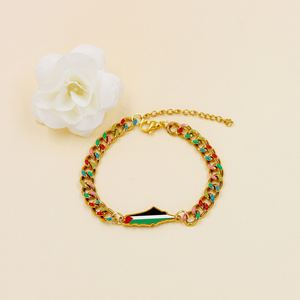 High Quality Titanium Steel Bracelet Palestinian Flag Bracelet Free Palestine <b>Map</b> Jewelry Promotional Business Party Gift - Product Image 6