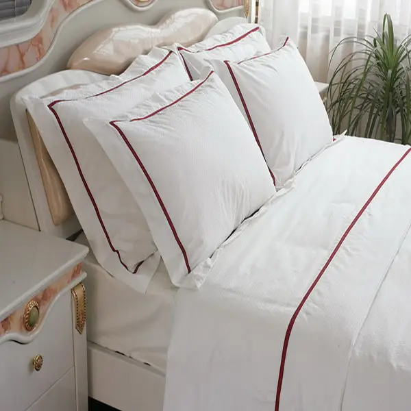 Couvre-lit en tissu respirant pour hôtel, 6 pièces, housse de couette en coton égyptien, de luxe, pour linge de lit, 250t
