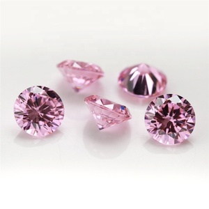 1 carato in <span class=keywords><strong>Mossianite</strong></span> rosa D VVS Moissanite diamanti con certificato GRA forma rotonda Moissanite sciolto - Product Image 2