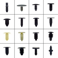 C04 Clip à ressort automatique noir de haute qualité Clip et attaches en plastique pour rivet
