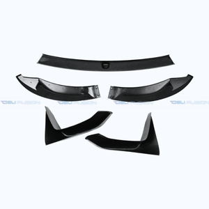 Para BMW M3 F80 M4 F82 2015-2020, estilo MP, alerón delantero de ABS con apariencia de carbono, divisor de parachoques con aletas Canard, 5 piezas - Product Image 2