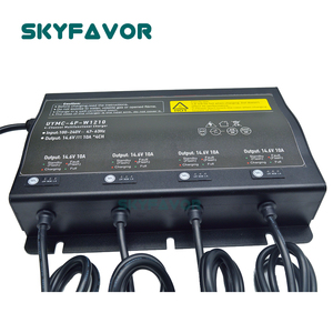 Cargador de Batería de 4 Canales Integrado, 12V 10A, 4 Bancos, Impermeable, Automático, Universal, para Baterías de Plomo-Ácido y Litio - Product Image 5