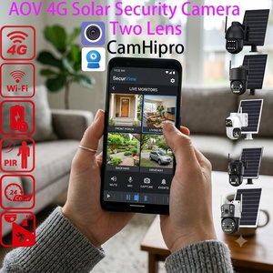 Caméra IP PTZ <span class=keywords><strong>solaire</strong></span> 4G 5MP pour extérieur, panoramique à 360 degrés, sans fil, <span class=keywords><strong>WiFi</strong></span>, caméra de sécurité, suivi automatique, caméra CCTV - Product Image 5