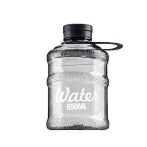 Colorful Plastic Reusable Food Safe 650ML Bpa Free Screw-On <b>Cap</b> Outdoor <b>Hiking</b> Travel Use Unisex Modern Design Water Bottles - Product Image 4