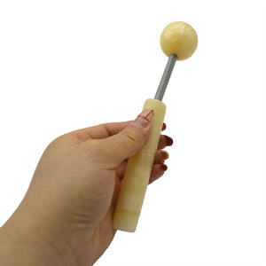 Nuevo martillo de mensaje de Jade amarillo Natural para adelgazar el cuerpo, herramientas de bola de relajación y prevención de enfermedades de salud - Product Image 6