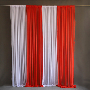 Nhà Máy Tùy Chỉnh Treo Loại Đám Cưới Màu Trắng Backdrop Rèm Cửa Sân Khấu Màn Cho Đảng Tổ Chức Sự Kiện - Product Image 3