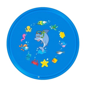 Almohadilla inflable redonda grande para salpicaduras de 170cm para niños, alfombrilla de juego de agua para exteriores, piscina rociadora para niños pequeños, almohadilla de pulverización de refrigeración de verano - Product Image 3