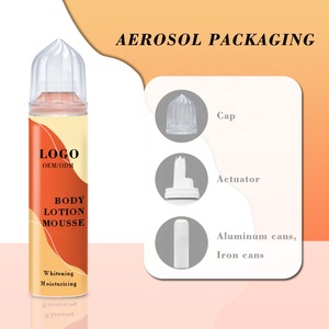 Belleza vegano colágeno cuerpo leche Mousse baño cuerpo hidratante loción corporal Mousse suero Aerosol para el cuidado de la piel seca - Product Image 2