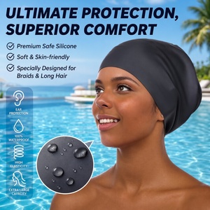 <span class=keywords><strong>Bonnet</strong></span> <span class=keywords><strong>de</strong></span> <span class=keywords><strong>Bain</strong></span> Très Grande Taille <span class=keywords><strong>pour</strong></span> Cheveux Longs, <span class=keywords><strong>Dreadlocks</strong></span>, Tissages, Extensions, Tresses, Boucles, Afros – <span class=keywords><strong>Bonnet</strong></span> <span class=keywords><strong>de</strong></span> Natation en Silicone <span class=keywords><strong>pour</strong></span> Hommes et Femmes - Product Image 5