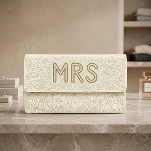 Pochette de Soirée de Mariée de Luxe Faite à la Main Personnalisée avec Perles, Sac de Mariage pour Femme, Pochette Perles Personnalisée, Sac à Main de Créateur pour Femme OEM ODM - Product Image 3