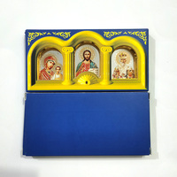 Icondx — icônes religieux peintes sur mesure, décoration, en forme de porte, plaqué plastique, jésus, vierge marie