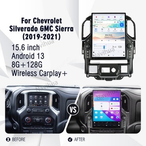 Navihua Car DVD Player GPS Navigation for Chevrolet Silverado GMC Sierra 2019-2021 Carplay Tesla Vertical Screen Multimedia Auto - Product Image 2