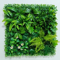 Mur végétal artificiel classique en plastique, résistant aux intempéries, panneaux de feuillage modernes, installation facile, décoration verticale pour fêtes