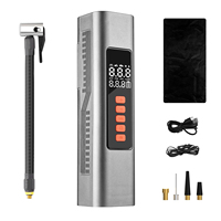 Portable 4 in 1 Tire Inflator 4000mAh Cordless Durable Car Vacuum Air Pump with LED Light for Basketball Vehicle Tyre