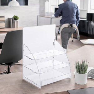 ชั้นวางอะคริลิคใสแบบพกพาทันสมัย <span class=keywords><strong>3</strong></span> ชั้น ประกอบง่าย สำหรับจัดแสดงสินค้า เป็นมิตรกับสิ่งแวดล้อม เหมาะสำหรับวางขนม - Product Image 2