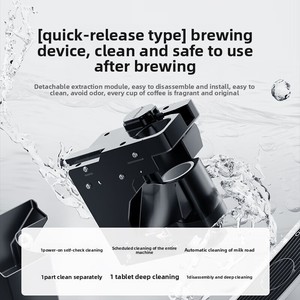 Commercial <b>Fully</b> <b>Automatic</b> Espresso <b>Coffee</b> <b>Machine</b> With One-Touch Fresh Ground Maker 304 Stainless Steel <b>Automatic</b> Operation Ens - Product Image 2