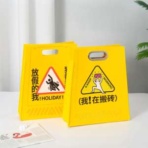 Nuova Borsa Creativa con Segnale di Attenzione, Borsa da Trasporto con Segnaletica di Sicurezza, Borsa da <span class=keywords><strong>Donna</strong></span> per Feste e Vacanze, Forma Personalizzabile - Product Image 4