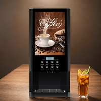 Machine à café automatique professionnelle avec écran LCD tactile, 7 boissons chaudes, du café en grains au chocolat et au cappuccino
