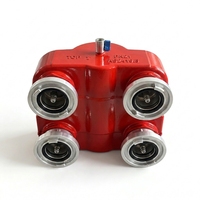 Adaptateur de pompe incendie à quatre sorties en acier inoxydable 304/316 pour l'industrie incendie australienne / Vanne de réduction de pression / Pompe à eau