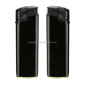 Allemagne Plastique Solid Online Refill Valve Briquet à gaz Cigarros Noir mat Briquet à cigarettes personnalisé - Product Image 1