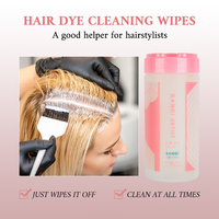 Lingettes décolorantes pour cheveux SANQI ARTIST, lingettes nettoyantes pour enlever la teinture des cheveux, lingettes humides pour cheveux