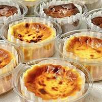 Gobelets à gâteau basques 4 et 6 pouces, pour mousse, pudding, dessert, pâtisserie, gâteau au fromage, rouleau, en plastique transparent réutilisable de qualité alimentaire