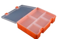 Nouvelle mallette de rangement en plastique rectangulaire Portable avec plateau amovible et séparateurs Boîte de rangement de pièces en PP jetables