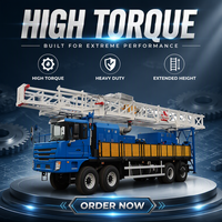 Plateforme de réparation de puits montée sur camion XJ850, charge de crochet 850 kN, alimentation diesel, profondeur 4000 m, moteur, pompe, boîte de vitesses, entretien de puits de pétrole et de gaz côtiers