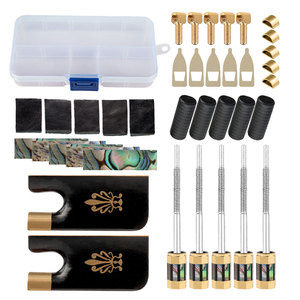 Kit de grenouillère pour <span class=keywords><strong>archet</strong></span> de <span class=keywords><strong>violoncelle</strong></span> de luthier avancé, grenouillères en ébène de qualité supérieure, œillets pour un remplacement transparent sur les archets <span class=keywords><strong>4</strong></span>/<span class=keywords><strong>4</strong></span> et <span class=keywords><strong>3</strong></span>/<span class=keywords><strong>4</strong></span> - Product Image 4