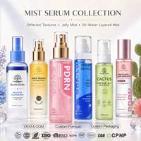 Sérum Brume Gelée Éclat au Collagène PDRN à Agiter pour Activer la Texture Double, Spray Facial avec Niacinamide et Glutathion pour une Peau Lumineuse