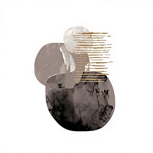 Tapis tissé artisanal Heritagea, en PP thermosoudé, PES 604K points, 2250 g/m², poils de 11 mm, tons neutres, coloré, turc, lavable - Product Image 1