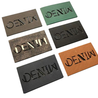 Étiquettes en cuir personnalisées de haute qualité, coupe droite, écologiques, durables, design créatif, étiquettes de marque en denim personnalisées
