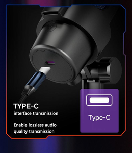 Microphones de jeu M8 avec éclairage RVB, micro à condensateur pas cher avec fonction de silence rapide, filtre anti-<span class=keywords><strong>pop</strong></span>, support antichoc pour diffusion mobile, enregistrement, <span class=keywords><strong>chat</strong></span> - Product Image 3