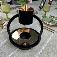 Juego de Mayim Achronim de Lucite Dorado Personalizado con Palabras Hebreas en 3D, Taza de Lavado de Manos de Acrílico con Cuenco