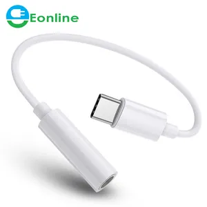 Tipe-C Kepada 3.5 Mm Earphone Kabel Adaptor USB 3.1 Tipe C USB-C Male untuk 3.5 AUX Audio Wanita JACK UNTUK Samsung S8 S9 Huawei P20