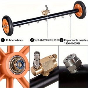 Depuratore per pavimento grande ruota in alluminio con sette ugelli per lavaggio auto <span class=keywords><strong>a</strong></span> 2000PSI - Product Image 2