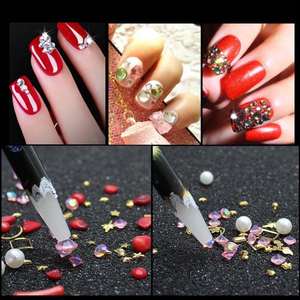 Nhà Máy Giá DIY Kim Cương Móng Tay Nghệ Thuật Dual-Kết Thúc Chấm Sáp Đầu Pick up Rhinestone Kép Picker Bút Chì Móng Tay Nghệ Thuật Bút - Product Image 2