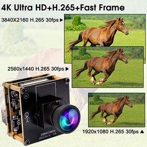 Module de caméra USB HD <span class=keywords><strong>4K</strong></span> 30fps IMX415 H.265 avec zoom numérique 2X, mini caméra vidéo USB avec objectif 120 degrés pour PC et <span class=keywords><strong>projecteur</strong></span> - Product Image 4