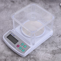 Balance de précision électronique de laboratoire à affichage LED 600g/0.01g, balance à bijoux, haute précision, en plastique ABS, compatible OEM
