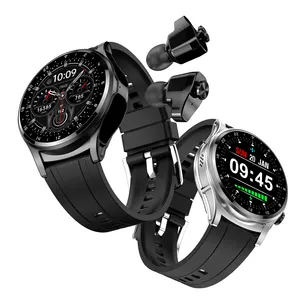 Smart Watch GT66 TWS 2 in 1 Ohrhörer kabelloses Headset Damen Männer Telefonate Herzfrequenzmesser Ohrhörer Smartwatch