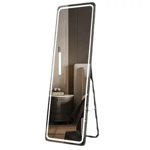 Gran oferta de longitud completa inteligente impermeable pantalla táctil baño espejo vestidor Anti niebla espejo